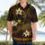 FSM Pohnpei State Hawaiian Shirt Tribal Pattern Gold Version LT01 - Polynesian Pride