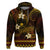 FSM Pohnpei State Hoodie Tribal Pattern Gold Version LT01 Pullover Hoodie Gold - Polynesian Pride