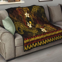FSM Pohnpei State Quilt Tribal Pattern Gold Version LT01 - Polynesian Pride