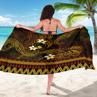 FSM Pohnpei State Sarong Tribal Pattern Gold Version LT01 - Polynesian Pride