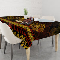 FSM Pohnpei State Tablecloth Tribal Pattern Gold Version LT01 - Polynesian Pride