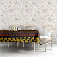 FSM Pohnpei State Tablecloth Tribal Pattern Gold Version LT01 - Polynesian Pride