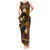 FSM Pohnpei State Tank Maxi Dress Tribal Pattern Gold Version LT01 Women Gold - Polynesian Pride