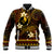 FSM Yap State Baseball Jacket Tribal Pattern Gold Version LT01 Unisex Gold - Polynesian Pride