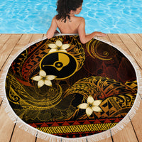 FSM Yap State Beach Blanket Tribal Pattern Gold Version LT01 - Polynesian Pride
