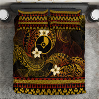 FSM Yap State Bedding Set Tribal Pattern Gold Version LT01 Gold - Polynesian Pride