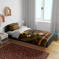 FSM Yap State Bedding Set Tribal Pattern Gold Version LT01 - Polynesian Pride