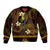 FSM Yap State Bomber Jacket Tribal Pattern Gold Version LT01 Unisex Gold - Polynesian Pride