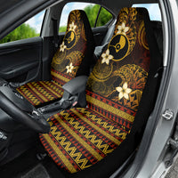 FSM Yap State Car Seat Cover Tribal Pattern Gold Version LT01 - Polynesian Pride