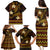 FSM Yap State Family Matching Puletasi and Hawaiian Shirt Tribal Pattern Gold Version LT01 - Polynesian Pride