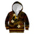 FSM Yap State Kid Hoodie Tribal Pattern Gold Version LT01 Zip Hoodie Gold - Polynesian Pride