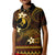 FSM Yap State Kid Polo Shirt Tribal Pattern Gold Version LT01 Kid Gold - Polynesian Pride