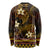 FSM Yap State Long Sleeve Shirt Tribal Pattern Gold Version LT01 - Polynesian Pride