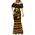 FSM Yap State Mermaid Dress Tribal Pattern Gold Version LT01 - Polynesian Pride