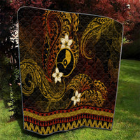 FSM Yap State Quilt Tribal Pattern Gold Version LT01 - Polynesian Pride