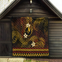 FSM Yap State Quilt Tribal Pattern Gold Version LT01 - Polynesian Pride