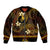 FSM Yap State Sleeve Zip Bomber Jacket Tribal Pattern Gold Version LT01 Unisex Gold - Polynesian Pride