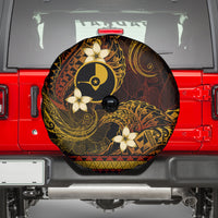 FSM Yap State Spare Tire Cover Tribal Pattern Gold Version LT01 - Polynesian Pride