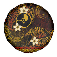 FSM Yap State Spare Tire Cover Tribal Pattern Gold Version LT01 - Polynesian Pride