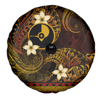 FSM Yap State Spare Tire Cover Tribal Pattern Gold Version LT01 - Polynesian Pride
