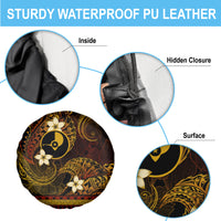 FSM Yap State Spare Tire Cover Tribal Pattern Gold Version LT01 - Polynesian Pride