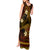 FSM Yap State Tank Maxi Dress Tribal Pattern Gold Version LT01 - Polynesian Pride