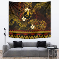 FSM Yap State Tapestry Tribal Pattern Gold Version LT01 Gold - Polynesian Pride
