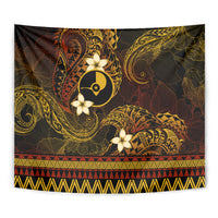 FSM Yap State Tapestry Tribal Pattern Gold Version LT01 - Polynesian Pride