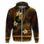 FSM Yap State Zip Hoodie Tribal Pattern Gold Version LT01 Zip Hoodie Gold - Polynesian Pride