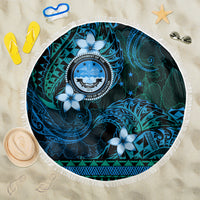 FSM Culture Day Beach Blanket Tribal Pattern Ocean Version LT01 One Size 150cm Blue - Polynesian Pride