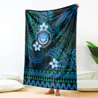 FSM Culture Day Blanket Tribal Pattern Ocean Version LT01 - Polynesian Pride