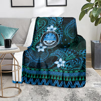 FSM Culture Day Blanket Tribal Pattern Ocean Version LT01 - Polynesian Pride