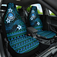 FSM Culture Day Car Seat Cover Tribal Pattern Ocean Version LT01 One Size Blue - Polynesian Pride
