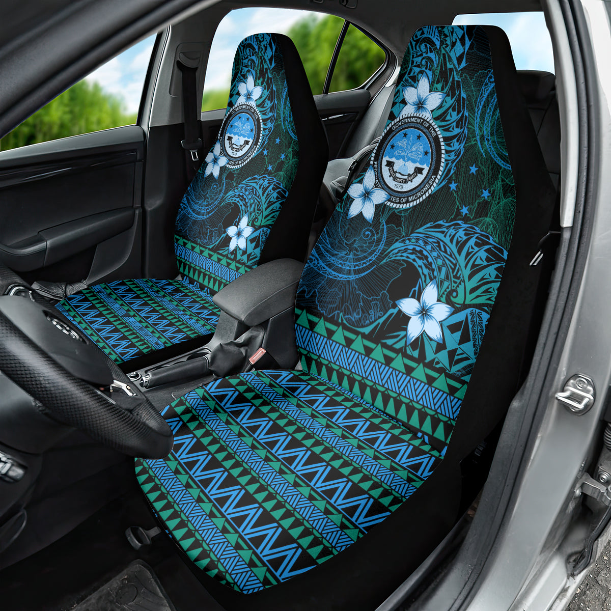 FSM Culture Day Car Seat Cover Tribal Pattern Ocean Version LT01 - Polynesian Pride