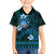 FSM Culture Day Family Matching Short Sleeve Bodycon Dress and Hawaiian Shirt Tribal Pattern Ocean Version LT01 Son's Shirt Blue - Polynesian Pride