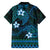 FSM Culture Day Family Matching Summer Maxi Dress and Hawaiian Shirt Tribal Pattern Ocean Version LT01 - Polynesian Pride