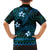 FSM Culture Day Family Matching Tank Maxi Dress and Hawaiian Shirt Tribal Pattern Ocean Version LT01 - Polynesian Pride