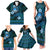 FSM Culture Day Family Matching Tank Maxi Dress and Hawaiian Shirt Tribal Pattern Ocean Version LT01 - Polynesian Pride