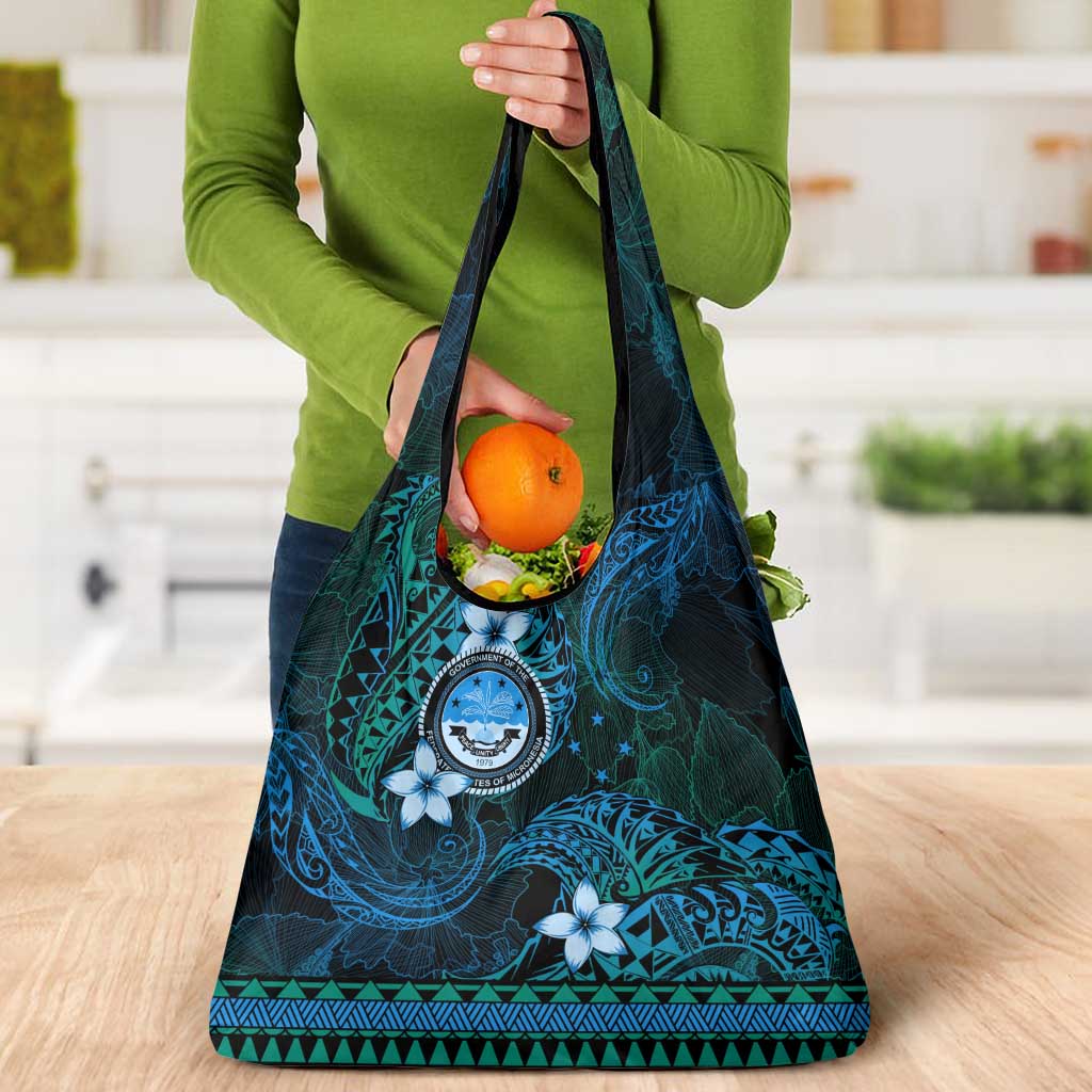 FSM Culture Day Grocery Bag Tribal Pattern Ocean Version LT01 - Polynesian Pride