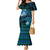 FSM Culture Day Mermaid Dress Tribal Pattern Ocean Version LT01 Women Blue - Polynesian Pride