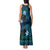 FSM Culture Day Tank Maxi Dress Tribal Pattern Ocean Version LT01 - Polynesian Pride