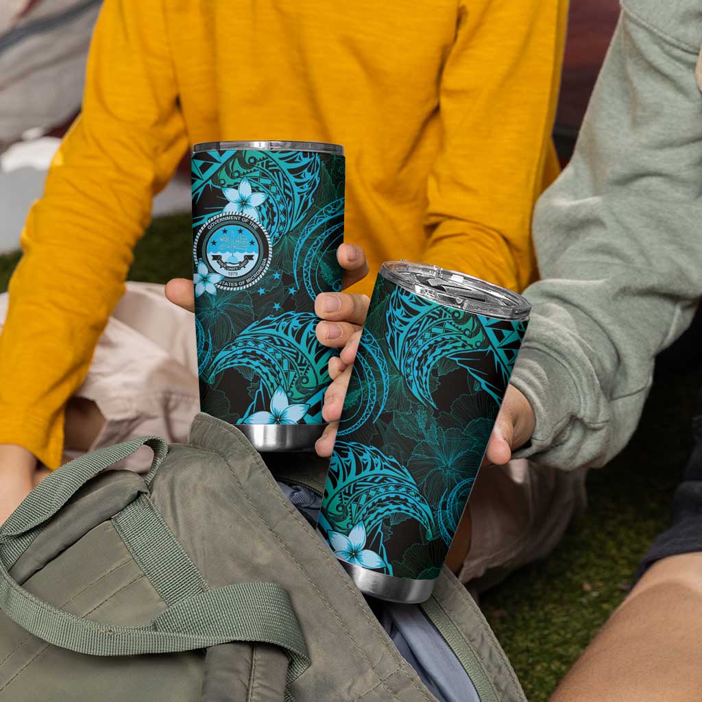 FSM Culture Day Tumbler Cup Tribal Pattern Ocean Version LT01 - Polynesian Pride