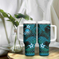 FSM Culture Day Tumbler With Handle Tribal Pattern Ocean Version LT01 - Polynesian Pride