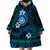 FSM Culture Day Wearable Blanket Hoodie Tribal Pattern Ocean Version LT01 - Polynesian Pride