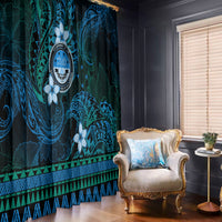 FSM Culture Day Window Curtain Tribal Pattern Ocean Version LT01 - Polynesian Pride