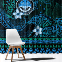 FSM Culture Day Window Curtain Tribal Pattern Ocean Version LT01 - Polynesian Pride