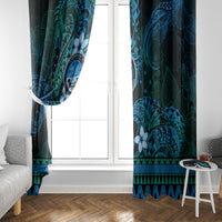 FSM Culture Day Window Curtain Tribal Pattern Ocean Version LT01 - Polynesian Pride