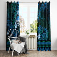 FSM Culture Day Window Curtain Tribal Pattern Ocean Version LT01 - Polynesian Pride