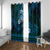 FSM Culture Day Window Curtain Tribal Pattern Ocean Version