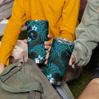 FSM Chuuk State Tumbler Cup Tribal Pattern Ocean Version LT01 - Polynesian Pride